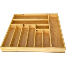 Ayfiwood 50X45 cm Kaşık, Çatal, Bıçak, Kepçe Organizer  Çekmece Düzenleyici Mutfak Gereçleri Düzenleyici