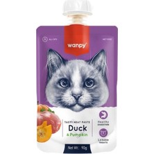 Wanpy Taze Ördekli ve Bal Kabaklı Kedi Et Ezmesi 90 gr