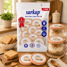 Sarkap Hijyenik Paketli 10'lu 82 mm Kapak - Magnolia Seri - Bisküvi