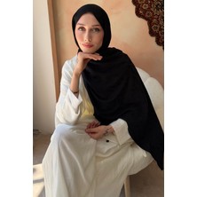 İmaj Butik Siyah Desenli Pamuk Şal