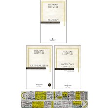 İş Bankası Kültür Yayınları Herman Melville 3 Kitap Set - Redburn - Katip Bartleby - Moby Dick + Özel Cetvel