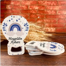 Lecatte 10 Adet Kişiye Özel Balon Açacak Magnet Bebek Mevlüdü, Doğum Günü ve Özel Gün Hediye 11X7CM