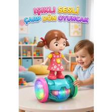 Farbu Oyuncak Hareketli Çarp Dön Arabalı  Bebek 5d Işıklı Müzikli Figürlü Denge Arabası Eğitici Eğlenceli Oyuncak