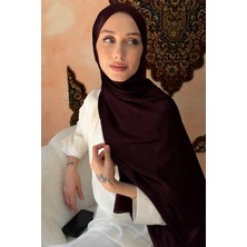 İmaj Butik Koyu Bordo Abiye Safir Ipek Şal
