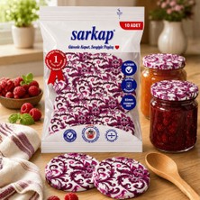 Sarkap Hijyenik Paketli 10'lu 82 mm Kapak - Çini Çiçek Seri - Mor