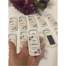 Lecatte 50 Adet Jelatinlenmiş Düğün Nişan Söz Nikah Mevlüd Hediyesi - Hediyelik Magnet Açacak 11 cm
