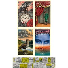İş Bankası Kültür Yayınları Mahmut Yesari 4 Kitap Set / Pervin Abla - Gece Yarısı - Çulluk - Çam Tırtılları + Özel Cetvel