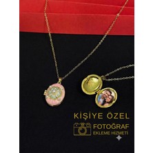 Melisa Takı & Aksesuar 316L Çelik Gold Renk Açılır Resimli Kolye (Fotoğraf Eklenebilir)