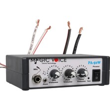 Elektromer Mini Metal Kasa 12 Volt 40 Watt Pazarcı Anfisi Portatif Kırmızı Renkli Aksesuar