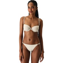 Penti Bej Devon Balen Simli Bikini Üstü