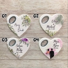 Lecatte 20 Adet Kalp Açacak Magnet Sünnet, Nişan, Söz, Düğün Hediyelik - 20 Farklı Tasarım Seçeneği