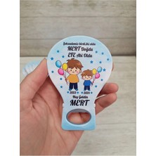 Lecatte 20 Adet Balon Açacak Magnet Abili Kardesli Mavi