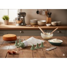 Stillo Soft Krema/ Kremşanti Sıkma Torbası Seti Yeşil