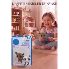 Farbu Oyuncak 4 Parça Minişler Pet Shop Işıklı Toplu Kutulu Tekli Oyuncak Figürü - 2 Aksesuarlı Miniş Geyik