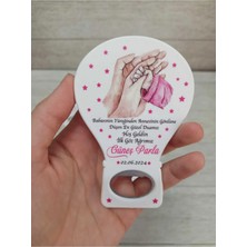 Lecatte 20 Adet Balon Magnet Açacak Yeni Doğan, Doğum Günü, Sünnet, Nişan, Söz, Pembe Elli