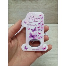 Lecatte 20 Adet Bir Şeklinde Açacak Magnet Mor Kelebek