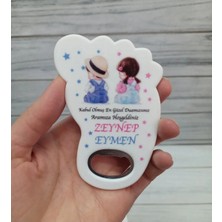 Lecatte 20 Adet Ayak Açacak Magnet Ikiz Kız Erkek Temalı