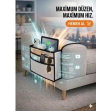 Uydee Yan Sehpa Kumandalık Koltuk Kenarı Organizer Koltuk Kenarı Düzenleyici Koltuk Başı Örtü Sehba Koltuk Kenarı Organizer Kumandalık Yan Sehpa Cepli Düzenleyici Koltuk Başı Örtü Sehba