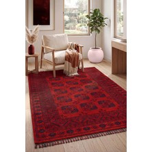Colore Home Buhara Akrilik Kırmızı Vintage Afkan Halısı Vintage Kilim