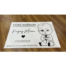 Lecatte Kişiye Özel Doğum Günü Afişi Brandası 1x1,5mt