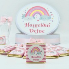 Lecatte Isme Özel Kız/erkek Bebek Çikolatası 50'li
