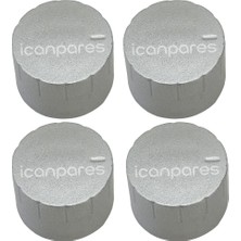 İcanpares Arçelik Uyumlu O 720 Yhı Ankastre/o 505 Ymıe Ankastre/sto 814 Set Üstü/o 705 Yeı Ankastre/o 705 Ydgeı Ankastre Ocak Düğmesi Silver