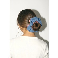 Bony Socks Pötikareli ve Mavi Scrunchie Toka