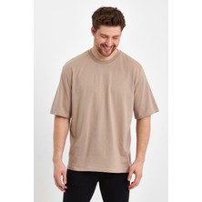 Uomo Park Basic 24X1 Süprem Relax Fit Sırt Baskılı T-Shirt 2636