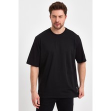 Uomo Park Basic 24X1 Süprem Relax Fit Sırt Baskılı T-Shirt 2636