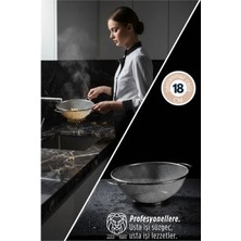 MiraLive Transformacion 18 cm Süzgeç - Makarna Süzgeci Pirinç Meyve Süzgeci 304 Paslanmaz Çelik 721937