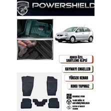 POWERSHIELD Volkswagen Polo 2002-2008 Uyumlu Araca Özel 5D Premium Havuzlu Oto Paspas Takımı