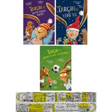 İş Bankası Kültür Yayınları Tarçın ve Büyük Pijama Partisi + Tarçın ile Yeni Yıl + Tarçın ve Orman Futbol Şampiyonası 3 Kitap Set + Özel Cetvel