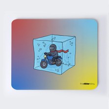 Buz Küpü Motorcu Mousepad