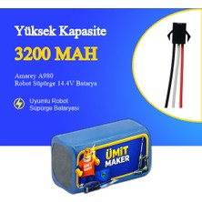 Ümit Maker Amarey A980 Robot Süpürge 3200 Mah Batary
