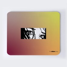 Siyah Beyaz Bakış Mousepad