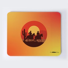 Kovboy Günbatımı Mousepad
