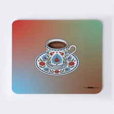 Çiçekli Türk Kahvesi Mousepad