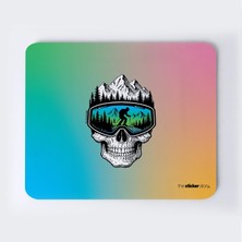 Kayakçı Iskelet ve Dağ Mousepad