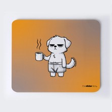 Uyanamamış Kahveci Köpek Mousepad