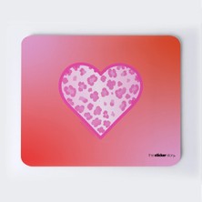 Leopar Kalp Mousepad