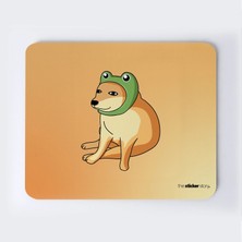 Kurbağa Kasklı Doge Mousepad