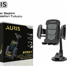 Tak Kolay Telefonluk Vantuzlu Uzatmalı Aurıs Holder Stıcky Siyah