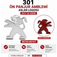 İTHAL Peugeot 301 Ön Panjur Amblemi Aslan Logosu 2017 ve Üzeri