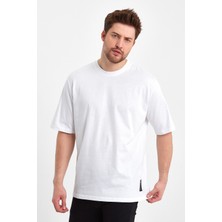 Uomo Park Basic 24X1 Süprem Relax Fit Sırt Baskılı T-Shirt 2636
