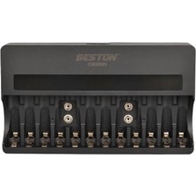 Beston C9028WL AA/AAA/9V/C Boy/d Boy/lion Hızlı Pil Şarj Cihazı