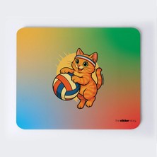 Voleybolcu Kedi Mousepad