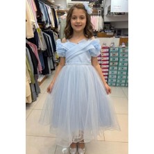 Miss Helina Abiye Elbise 7-11 Yaş Mavi