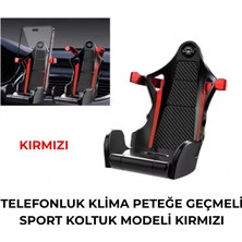 Tak Kolay Telefonluk Klima Peteğe Geçmeli Sport Koltuk Modeli Kırmızı