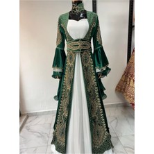 Aashiv's Collection Kına Elbisesi Bindallı Kaftan