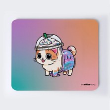 Kafası Donmuş Kedi Mousepad